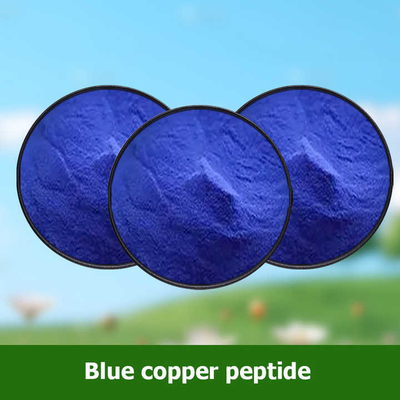 Składniki kosmetyczne CAS 49557-75-7 Błękitne peptydy miedziane Ghk Cu Powder