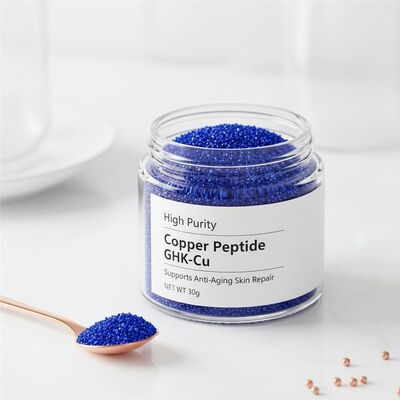 High Purity GHK-Cu Copper Peptide for Anti Aging and Skin Repair in Cosmetic Research