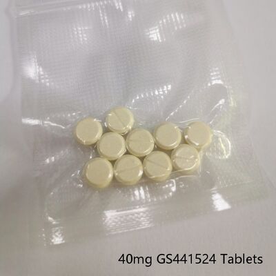 40 mg GS-441524 Tabletki doustne do zakaźnego zapalenia otrzewnej kotów Stabilna weterynaryjna formula przeciwwirusowa